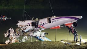 L'avion de la compagnie TransAsia Airways qui s'est écrasé à Taipei mercredi