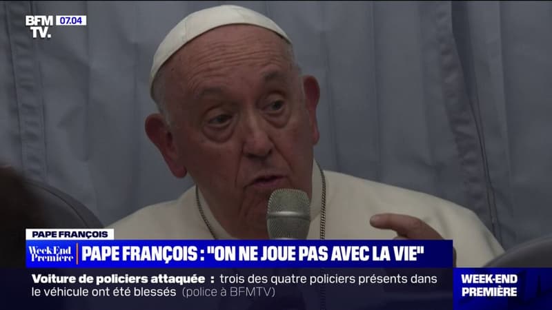 Euthanasie: dans son avion, de retour de Marseille, le pape François a déclaré qu'