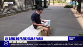 Paris: un "banc climatique" pour se rafraîchir en été