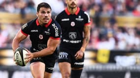 Le Toulousain Antoine Dupont lors de la demi-finale de Top 14 face à La Rochelle, le 21 juin 2024