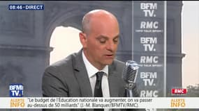 Jean-Michel Blanquer face à Jean-Jacques Bourdin en direct 