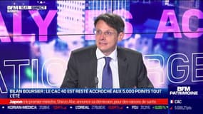 Sarah Thirion (Louis Capital Markets) et François Monnier (Investir) : Le CAC 40  est resté accroché aux 5 000 points tout l'été - 28/08