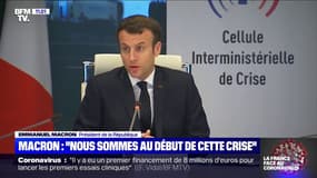 Emmanuel Macron: "Nous sommes au début" de la crise du coronavirus