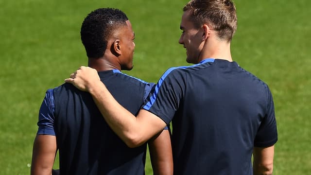 Patrice Evra et Antoine Griezmann