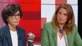 La ministre de la Culture Rachida Dati et la secrétaire nationale d'EELV Marine Tondelier