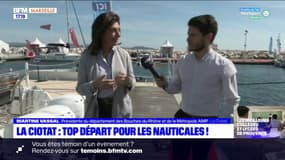 Martine Vassal, présidente du département des Bouches-du-Rhône, a inauguré la 21e édition des Nauticales à La Ciotat