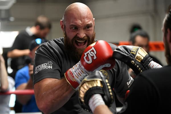 Tyson Fury à l'entraînement