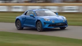 L'Alpine A110  présente à Goodwood pour le Festival of Speed 2017