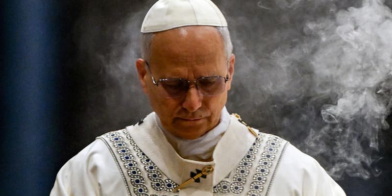 Le pape Léon XIV durant les célébrations religieuses du 1er janvier 2026.