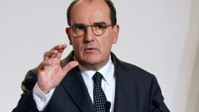 Le Premier ministre Jean Castex lors d'une conférence de presse au ministère de la Santé, le 12 novembre 2020 à Paris