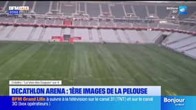 Lille: les premières images de la pelouse du Décathlon Arena après les JO