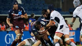 Les joueurs de l'UBB et d'Agen durant un match de Top 14, à Bordeaux le 31 octobre 2020