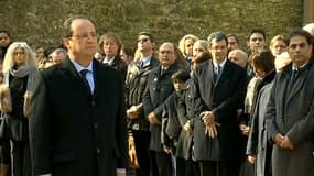 François Hollande rend hommage à la résistance française au Mont-Valérien, le 21 février 2014.