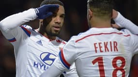 Alexandre Lacazette et Nabil Fékir