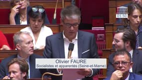 "Qu'avez-vous apaisé?", lance Olivier Faure à Élisabeth Borne, en référence aux 100 jours d'apaisement promis par le gouvernement 