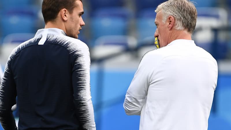 Antoine Griezmann et Didier Deschamps