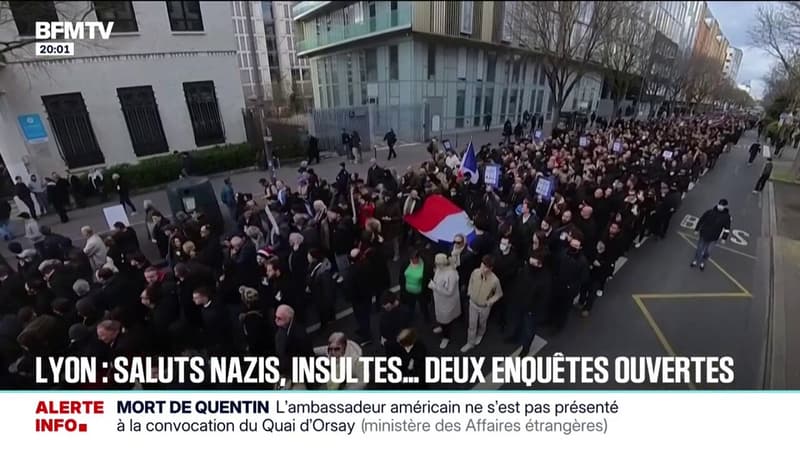 Marche pour Quentin Deranque: deux enquêtes ouvertes après des saluts nazis et des injures racistes