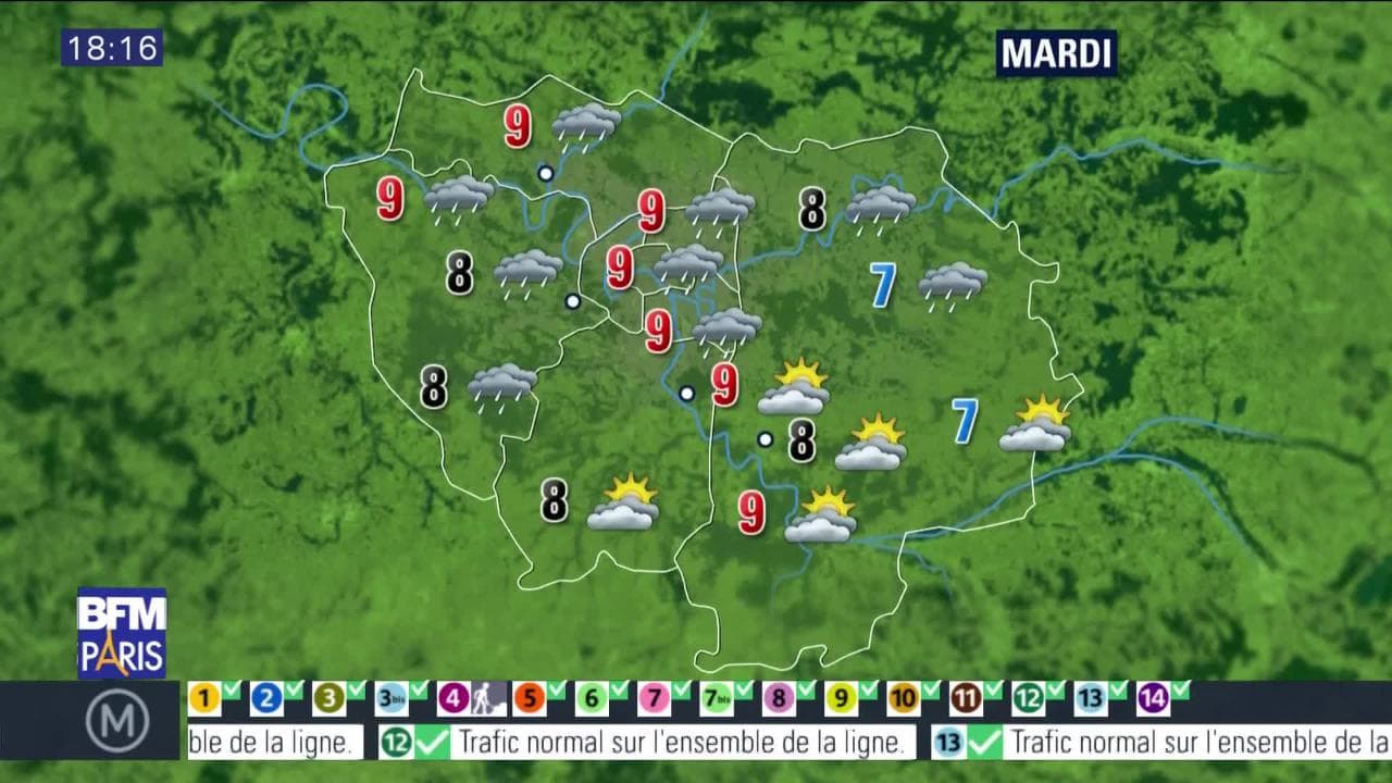Météo Paris-Ile de France du 11 décembre: Ciel changeant ...