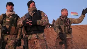Fred, Pascal et Kim, trois volontaires français partis combattre Daesh aux côtés des Peshmergas, en Irak. 