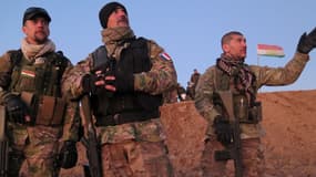 Fred, Pascal et Kim, trois volontaires français partis combattre Daesh aux côtés des Peshmergas, en Irak. 