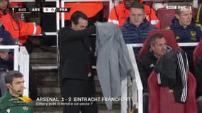 Unai Emery lors du match Arsenal-Francfort, le 29 novembre 2019