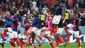 Les Bleus lors de France-Maroc, le 14 décembre 2022