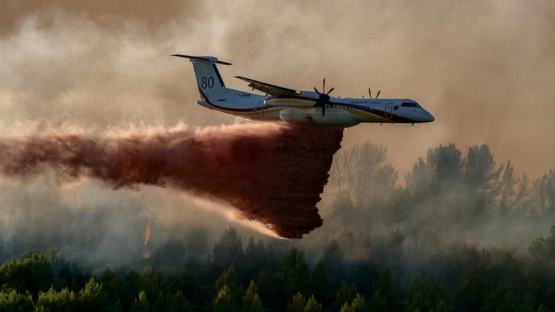 Feux de forêt: un important incendie en cours à Trévillach dans les Pyrénées-Orientales, 220 hectares déjà parcourus