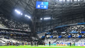Le parcage des fans de Newcastle au stade Vélodrome à Marseille le 25 novembre 2025
