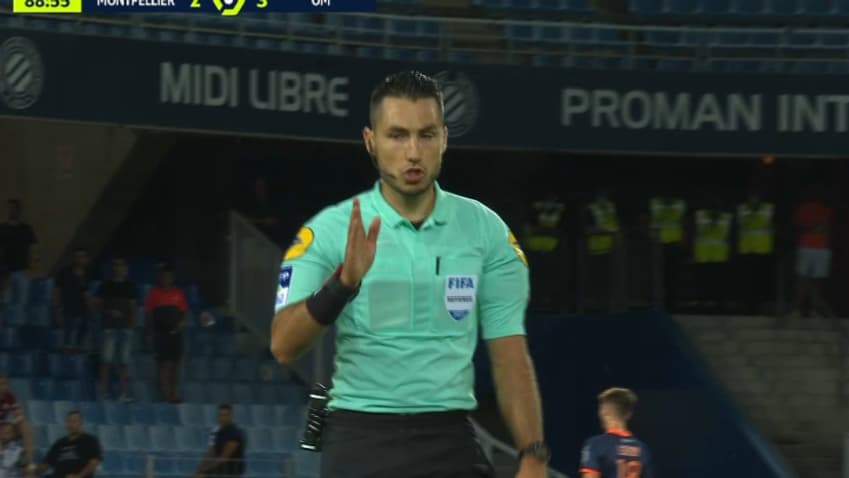 Jérémie Pignard lors de Montpellier-OM Jérémie Pignard lors de Montpellier-OM