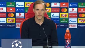 Thomas Tuchel devant la presse