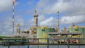 Vue générale de la raffinerie Staatsolie appartenant à la Suriname State Oil Company à Wanica, Suriname, le 26 septembre 2022.