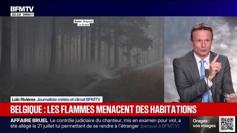 Incendie en Europe: les flammes menacent des habitations en Belgique