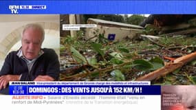 Jean Galand, vice-président du département de Gironde: "On a eu plus de 170 interventions (...) et aujourd'hui, nous avons 11 routes barrées"