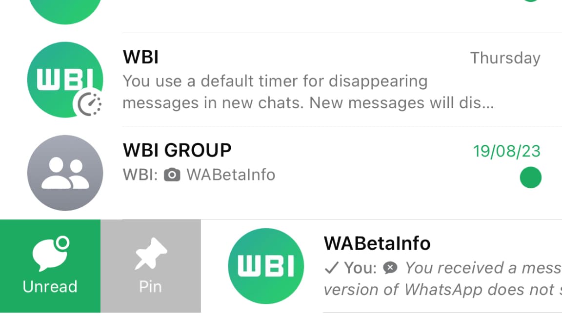 Aperçu de ce que pourrait être la future interface de WhatsApp