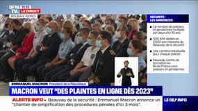 Emmanuel Macron annonce la création d'une réserve opérationnelle de la police, dotée de 30.000 réservistes