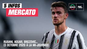 Rugani, Aouar, Brozovic… Les cinq infos mercato du 3 octobre 2020 (à la mi-journée)