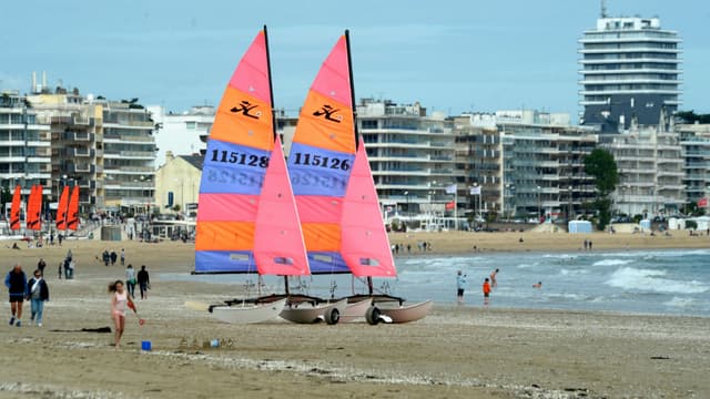La plage de La Baule, le 14 mai 2017.