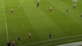 Un match de football estonien entre Levadia et Kalju, le 20 septembre 2020