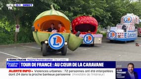 Sur la route du Tour de France, à bord d'une caravane melon 