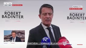Robert Badinter au Panthéon: "On a besoin de références politiques et morales qui portent les valeurs de la République", affirme Manuel Valls
