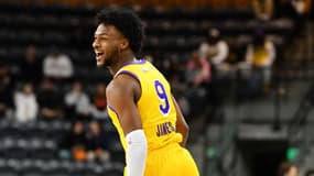 Bronny James lors d'un match de G-League avec les South Bay Lakers - le 12/12/2024