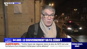 Budget: "Pour qu'il n'y ait pas de censure, ça suppose qu'il y ait une inflexion forte sur la politique qui est conduite jusqu'ici", commente Olivier Faure (PS)