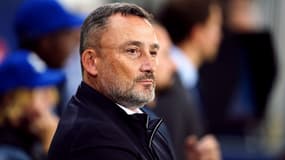 L'entraîneur du RC Lens Franck Haise à Bollaert, 3 octobre 2023