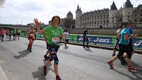 Des coureurs du Marathon de Paris en avril 2018.