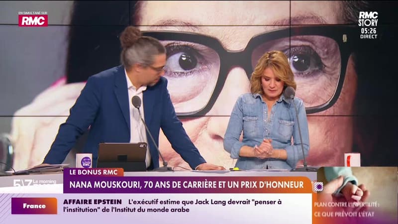 Le bonus RMC : Nana Mouskouri, 70 ans de carrière et un prix d'honneur - 06/02