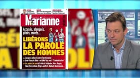 Couverture de Marianne: "Dans ce climat excessif, le second degré est devenu inaudible"