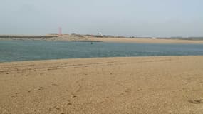 Plage d'Etel (Morbihan) en février 2021 