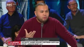 #GiletsJaunes - "@EmmanuelMacron ne peut pas répondre aux revendications, il n'a pas été élu pour ça" @AnasseKazib #GGRMC 