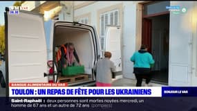 Toulon: un repas de fête pour les réfugiés ukrainiens