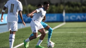 Raimane Daou de l'OM en Youth League, le 1er novembre 2022